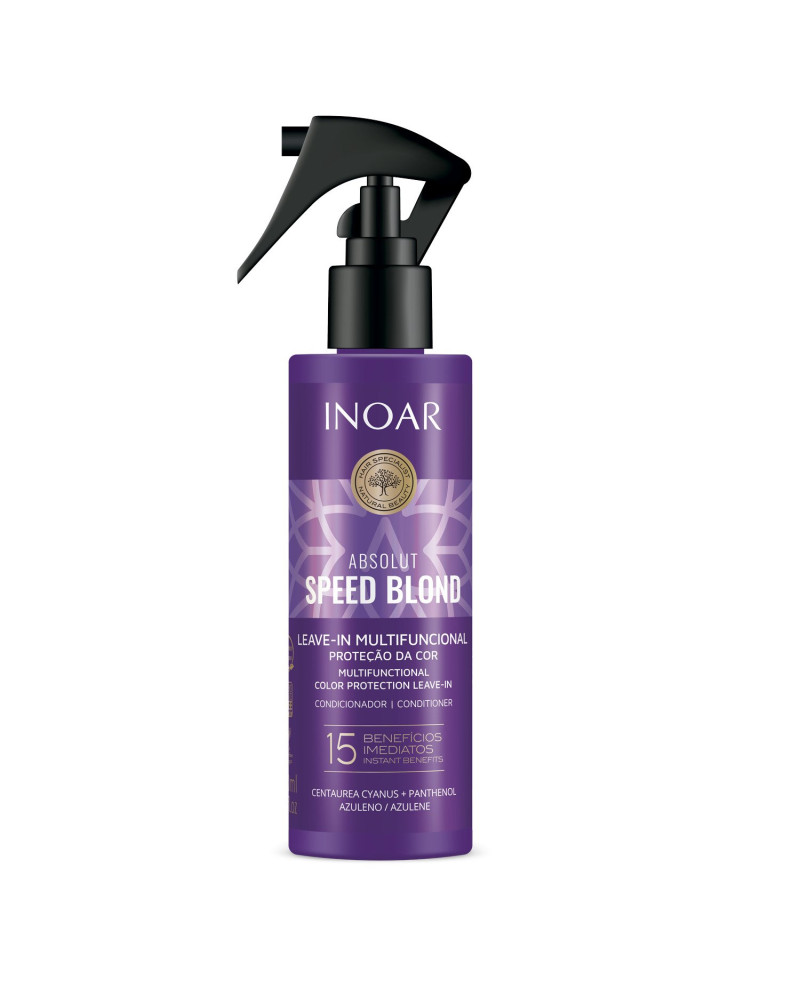 INOAR Absolut Speed Blond Leave-in - nenuplaunamas, tonuojantis balzams 200 ml