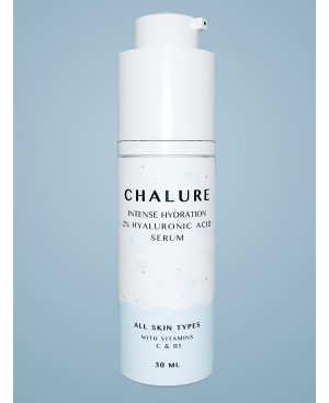 Chalure intensīvi mitrinošs 2% hialuronskābes serums ar VIT. C UN B5
