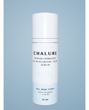 Chalure intensīvi mitrinošs 2% hialuronskābes serums ar VIT. C UN B5