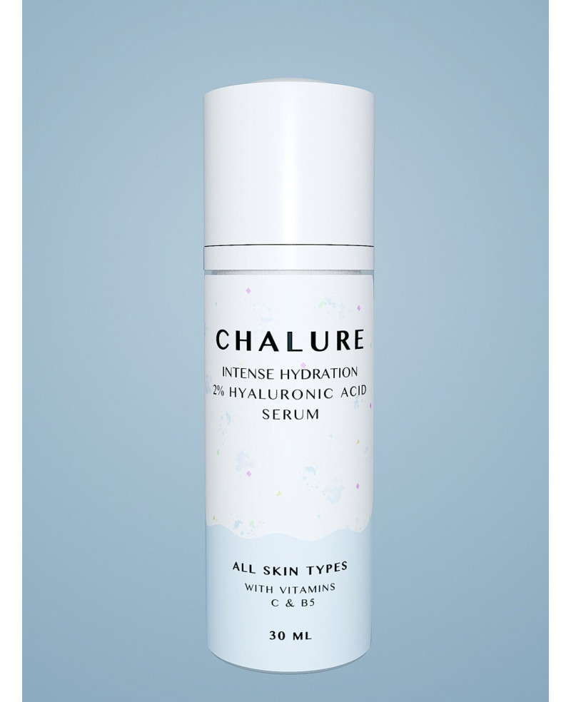 Chalure intensīvi mitrinošs 2% hialuronskābes serums ar VIT. C UN B5