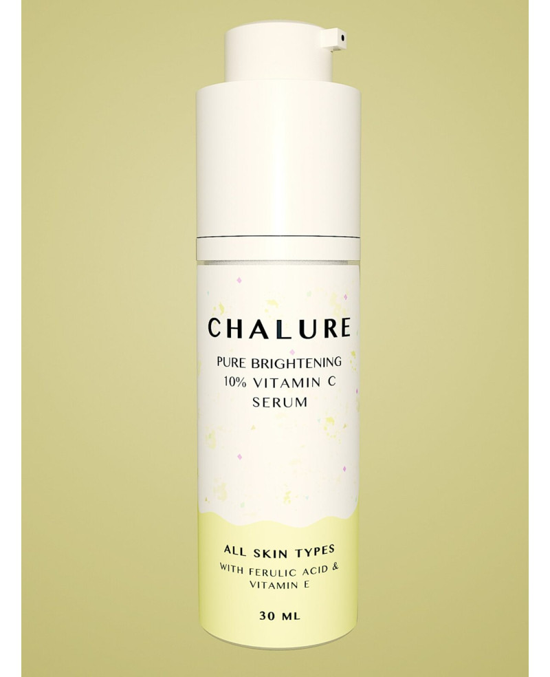 Chalure ādu gaišinošs 10% C vitamīna serums ar ferulīnskābi un VIT. E