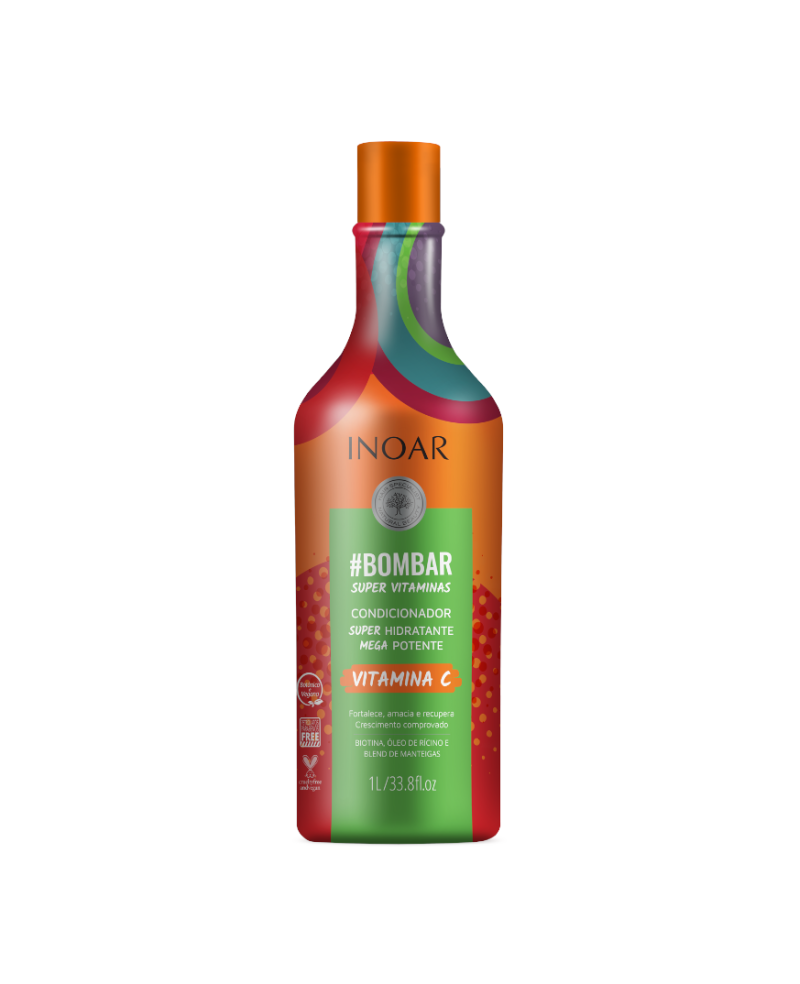 INOAR Bombar Super Vitamins Conditioner - kondicionieris bagātināts ar vitamīniem 1000 ml