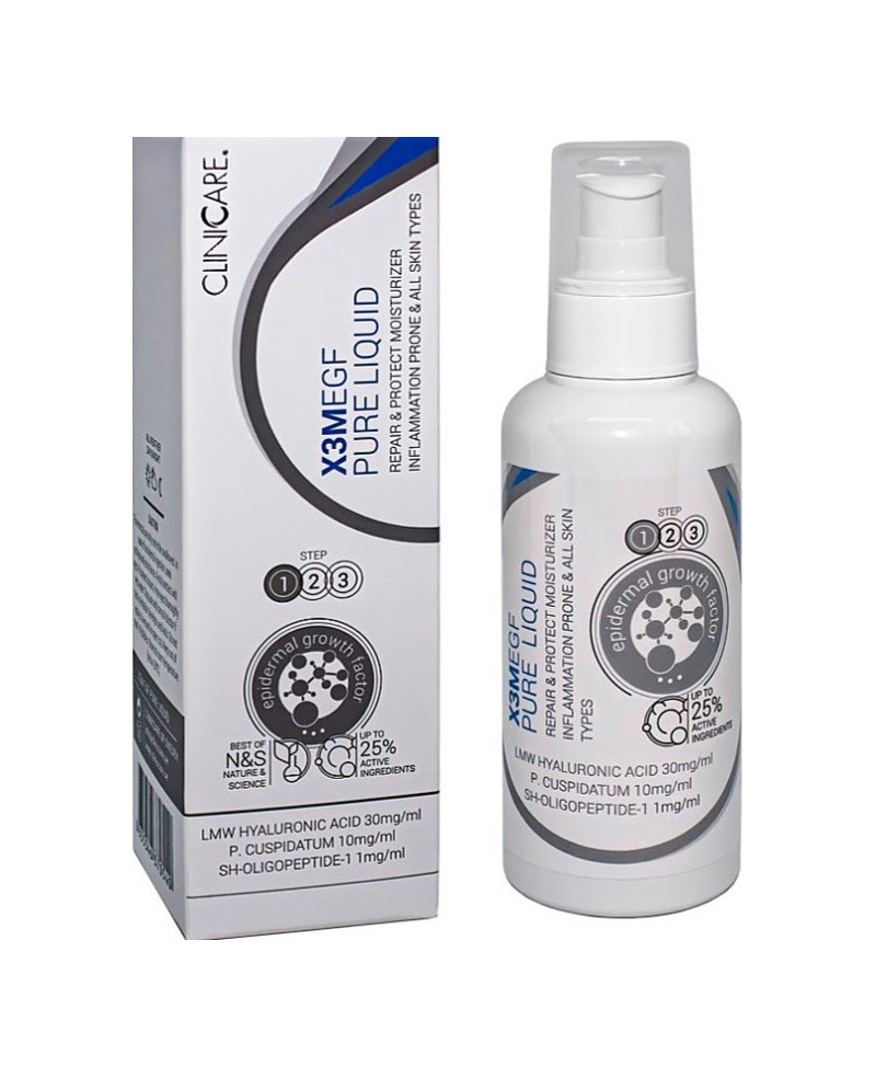 CLINICCARE X3MEGF tīrs toniks 100ml.