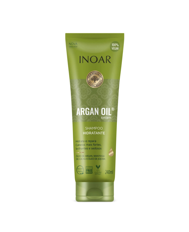 INOAR Argan Oil Shampoo - intensīvi mitrinošs šampūns ar Argana eļļu 240 ml