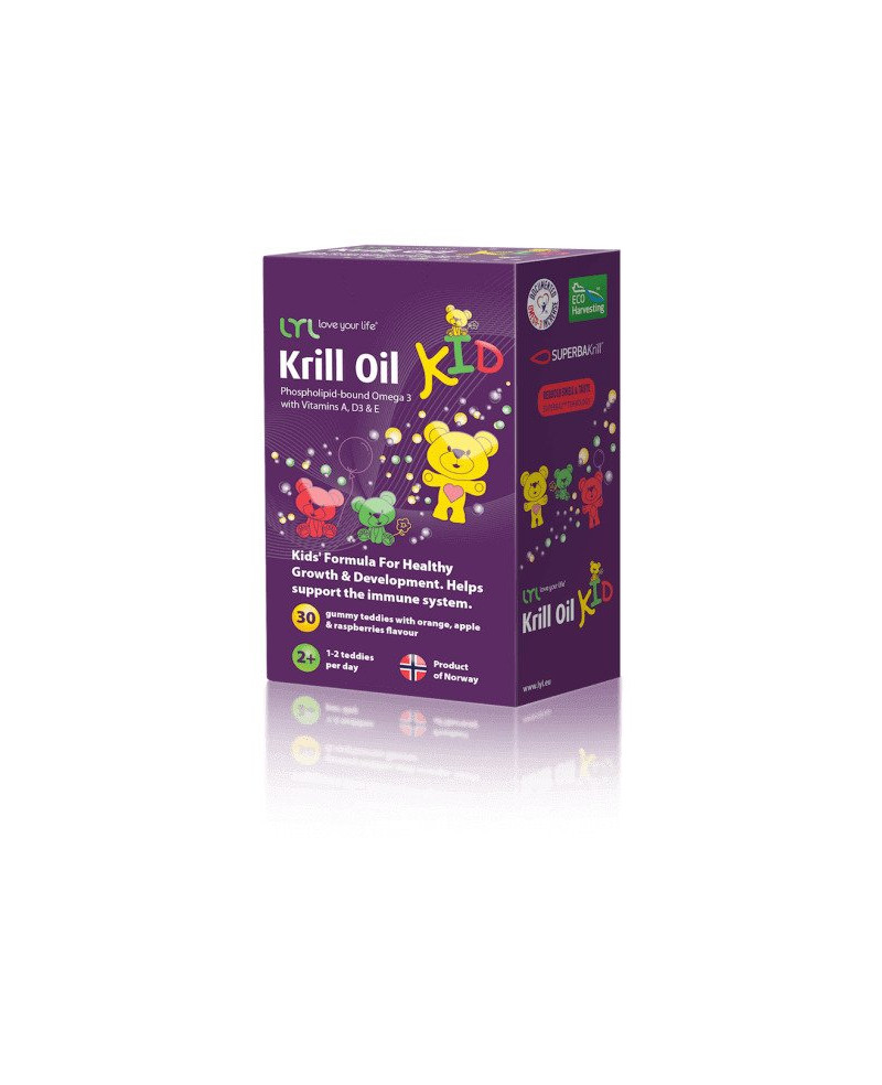 LYL Krill Oil Gummiņi ar Omega-3 un Vitamīniem