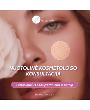 Attālināta kosmetologa konsultācija ar Nauja Oda kosmetologu