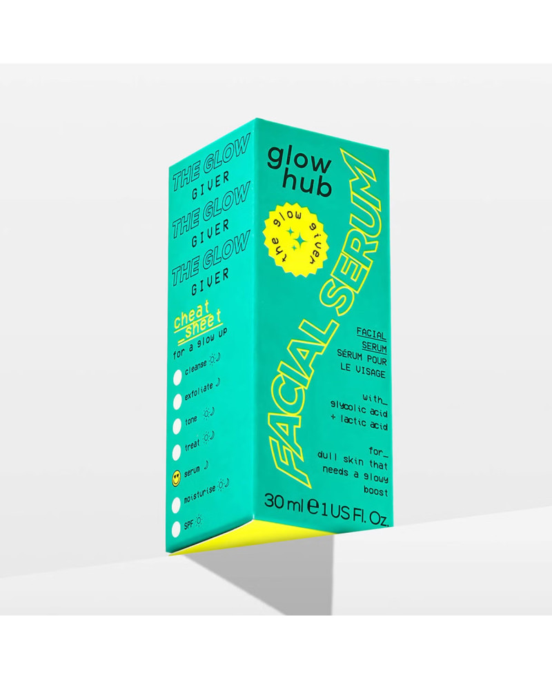 Glow hub the glow giver serums ar AHA skābēm 30ml.