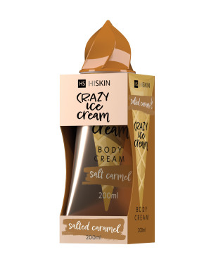 crazy body ķermeņa krēms sāļās karameles saldējums 200ml