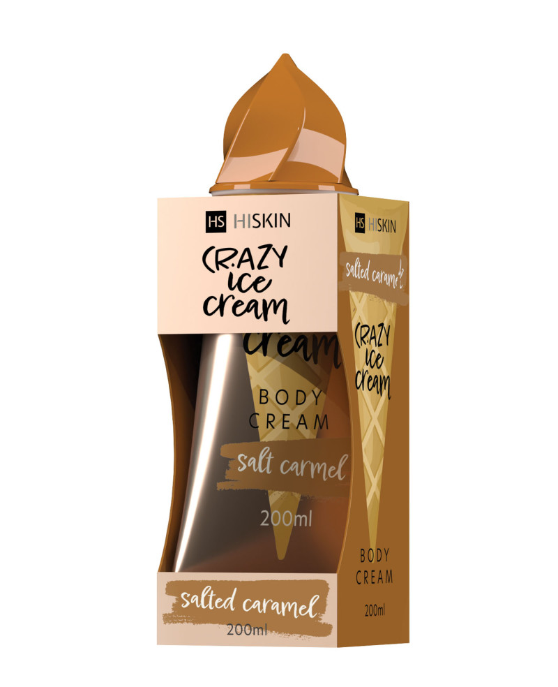 crazy body ķermeņa krēms sāļās karameles saldējums 200ml
