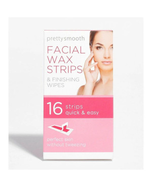 Face facts Pretty smooth vaska plāksnītes sejas depilācijai 16 gab.