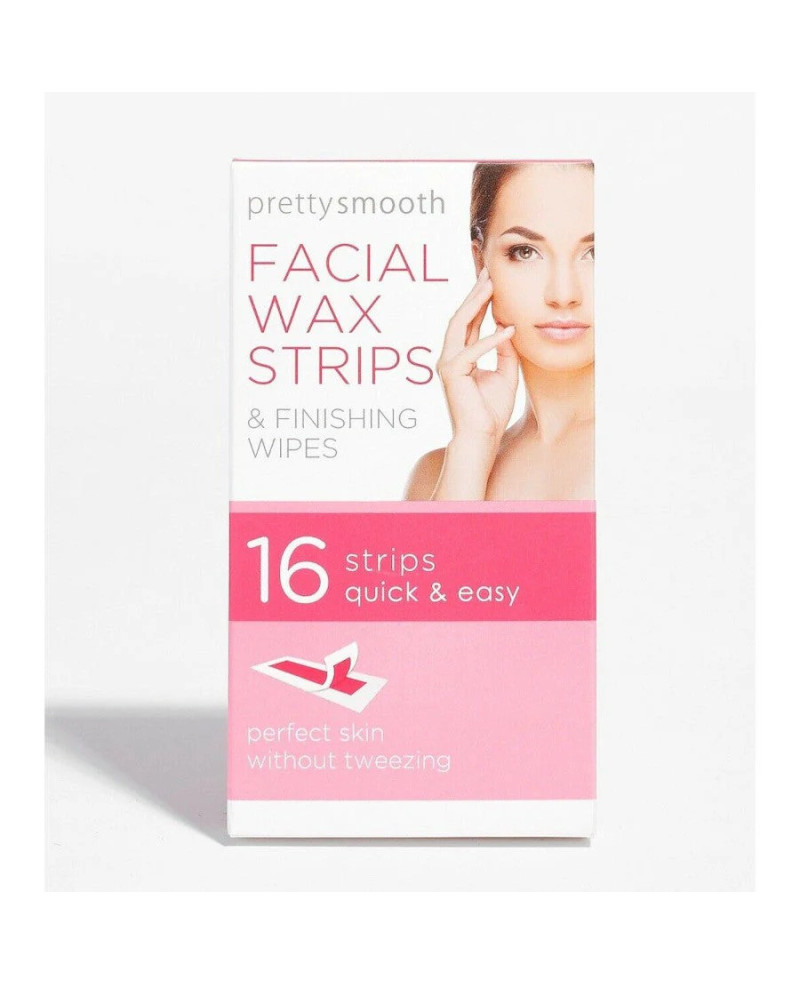 Face facts Pretty smooth vaska plāksnītes sejas depilācijai 16 gab.