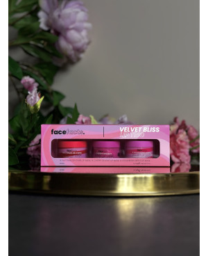 Face facts "Velvet bliss" ierobežota izlaiduma lūpu masku komplekts 3 gab.