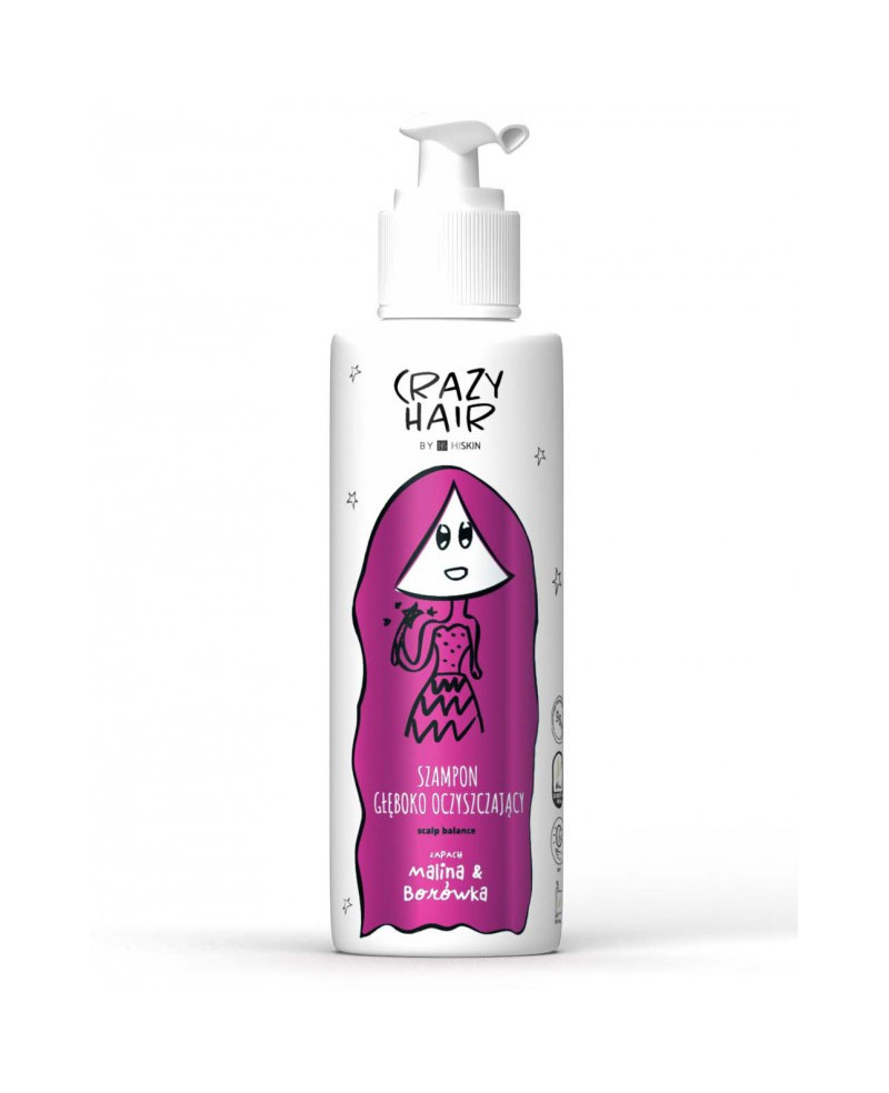 Crazy hair dziļi attīrošs šampūns raspberry&blueberry 300ml