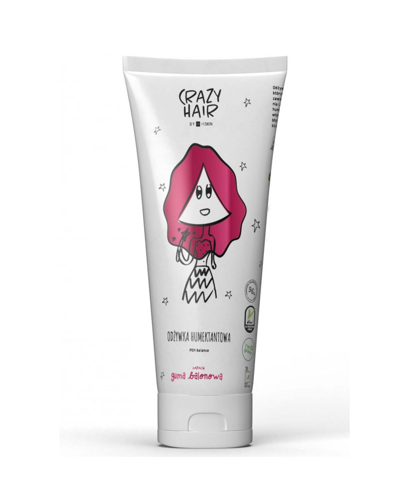 Crazy hair mitrumu saglabājošs kondicionieris sausiem un raupjiem matiem "Bubble gum" 250ml