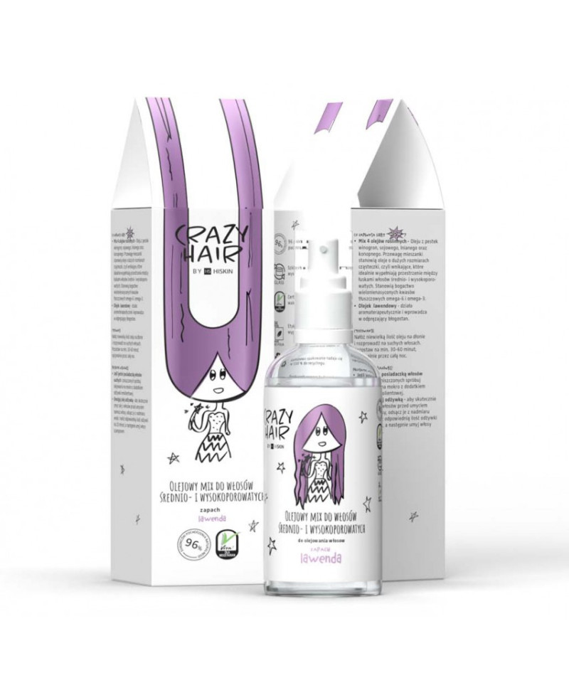 Crazy hair lavandu matu mikss vidējas un lielas porainības matiem 100ml