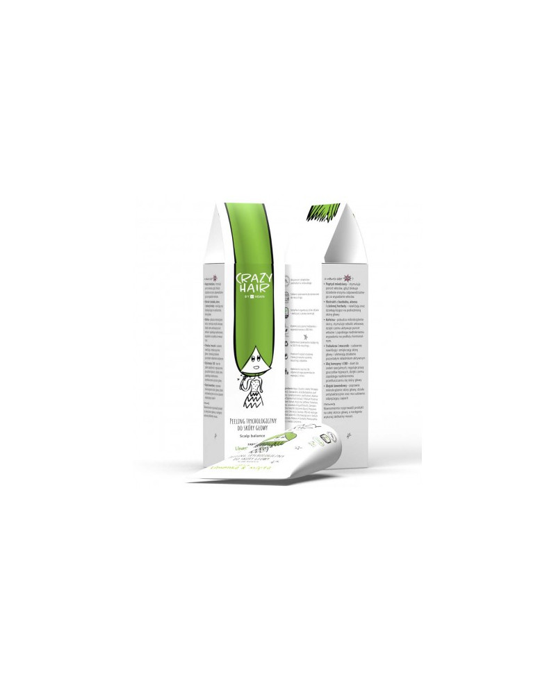 Crazy hair Galvas ādas skrubis "Lime&mint" 100ml.