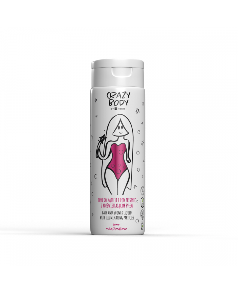 Crazy body mirdzošais ķermeņa mazgāšanas līdzeklis "Marshmallow" 250ml