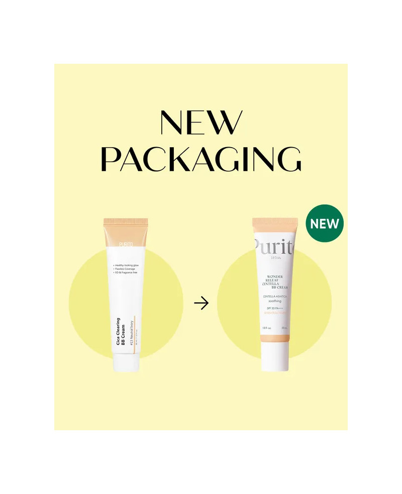 Purito Cica Bb clearing krēms SPF (13 neutral ivory, gaišāks tonis)