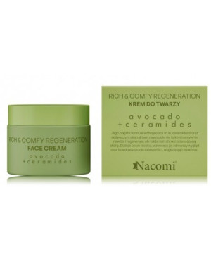 Nacomi rich&comfy avocado + ceramides sejas krēms ar keramīdiem 40ml.