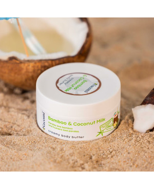 Nacomi mitrinošs ķermeņa sviests Bamboo&coconut milk 100ml.