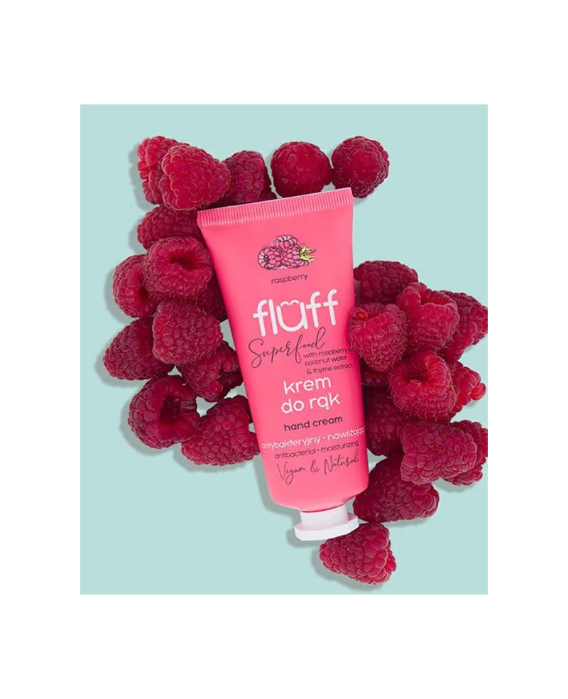 Fluff antibakteriālais roku krēms “avenes” 50ml.