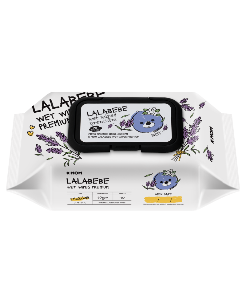 K-MOM Lalabebe organiskās mitrās salvetes PREMIUM (70 gab.)