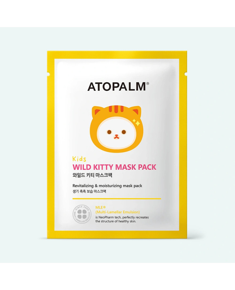 Atopalm Kids Wild Kitty Mask sejas maska bērniem no 3 gadu vecuma 15 ml.