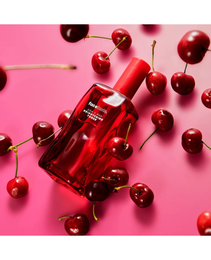 Face Facts Cherry Bliss AHA + BHA Spīdošs Toniks 140ml.