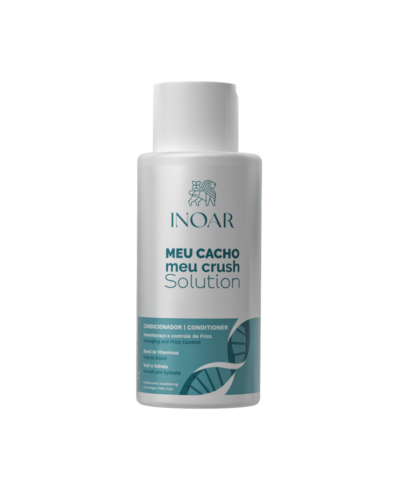 INOAR Meu Cacho Meu Crush Solution Conditioner - kondicionieris cirtainiem bojātiem matiem 500 ml.