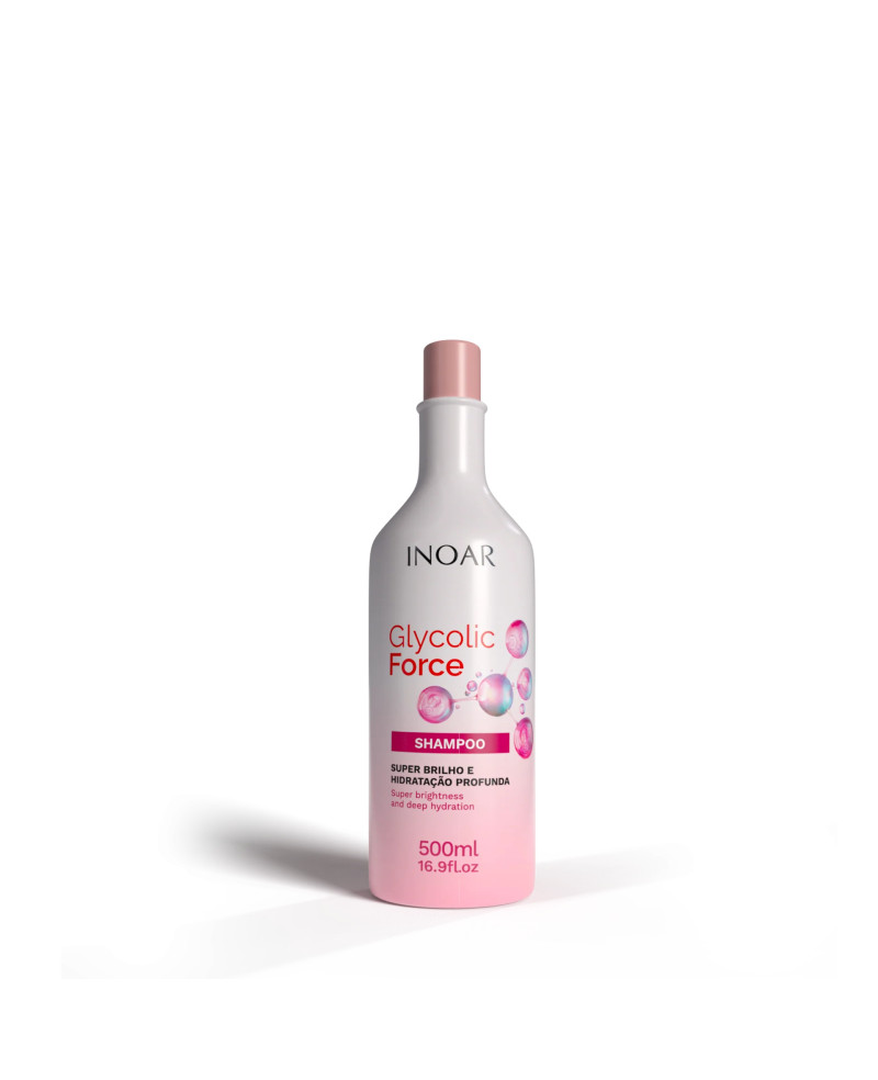 INOAR Glycolic Force Shampoo - šampūnas porētam plaukui