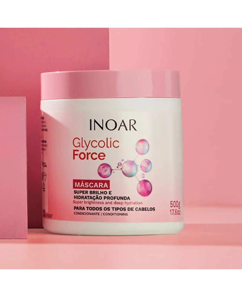 INOAR Glycolic Force Maska - matu maska 500g