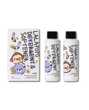 K-MOM Lalabebe ceļojuma izmēra audumu MAZGĀJAMĀ LĪDZEKLIS un MĪKSTINĀTĀJS “Magnolia” (2 x 90ml.)