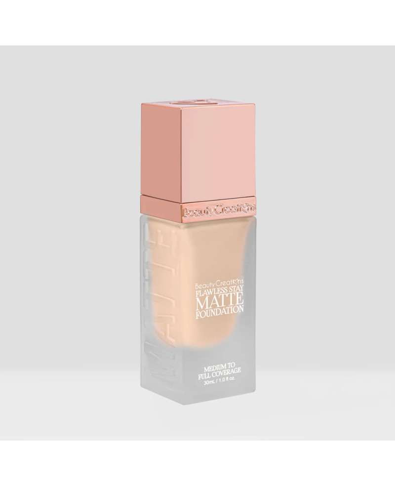 Beauty creations flawless stay matte tonālais krēms 30ml.