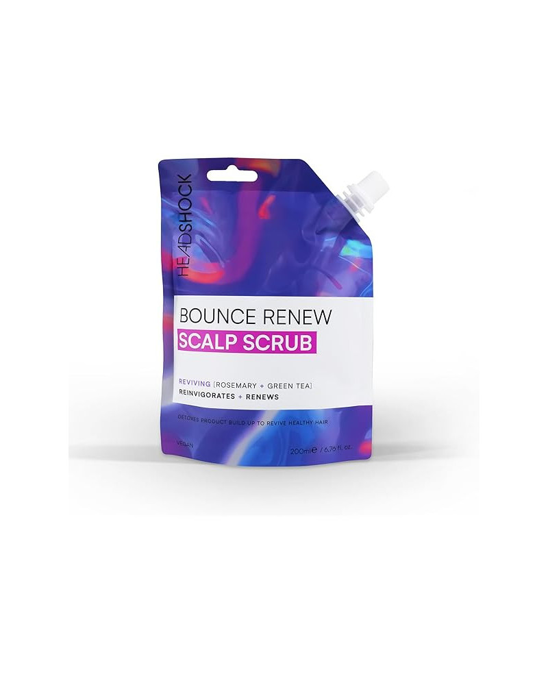 Headshock Bounce Renew Scalp Scrub - Rozmarīns un Zaļā Tēja