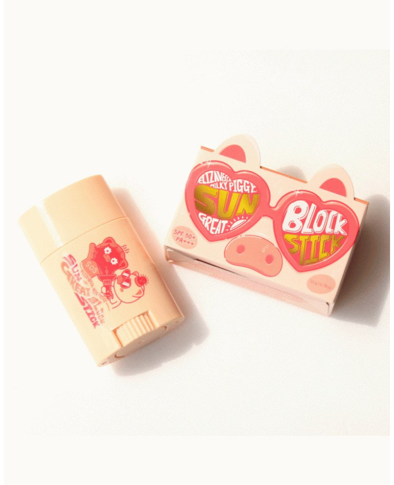 Elizavecca Milky Piggy Sun Great Block Stick Spf 50+ PA+++ aizsargzīmulis sejai 22g