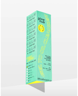 Glow Hub Calm&Soothe gel to oil prausiklis 120ml